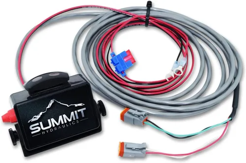 Vista 8 de Summit Hydraulics Kit multiplicador hidráulico, válvula divisor/desviadora SCV con acopladores JD estilo antiguo con caja de interruptores
