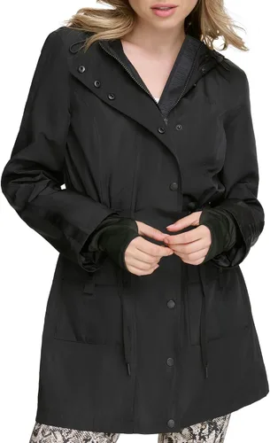 Vista 2 de DKNY Cortavientos Performance Cargo Longline para mujer