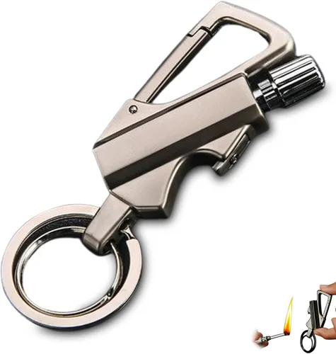 Vista 11 de Consensuts Lighter-Consensuts - Encendedor infinito permanente con llavero multiherramienta abridor de botellas para exteriores (A)