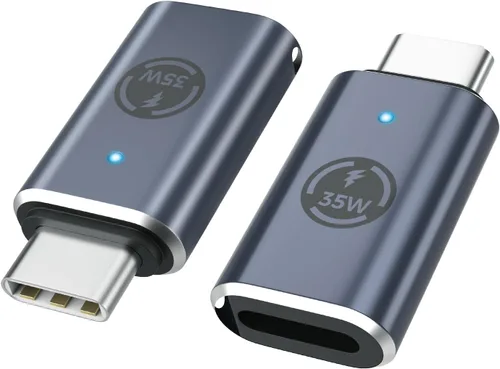 Vista 10 de MoKo Adaptador Lightning hembra a USB C macho, paquete de 4, adaptador Lightning USB C para iPhone 17 Air 16 15 Pro Max, Galaxy S24, adaptador
