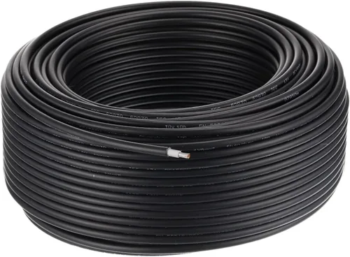 Vista 9 de MECCANIXITY Cable de panel solar de 164 pies 10AWG 6mm2, extensión de cable solar estañado, alambre de cobre negro, para RV, barco, panel solar