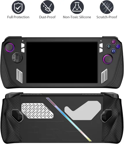 Vista 6 de Funda protectora para Rog Ally DOBEWINGDELOU - Funda protectora de silicona suave para Rog Ally Gaming de mano, protección completa, antiarañazos