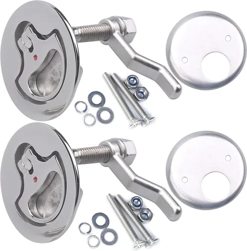 Vista 7 de MX Boat Cam Latch Marine Hatch Flush Pull Handle 316 Stainless Steel