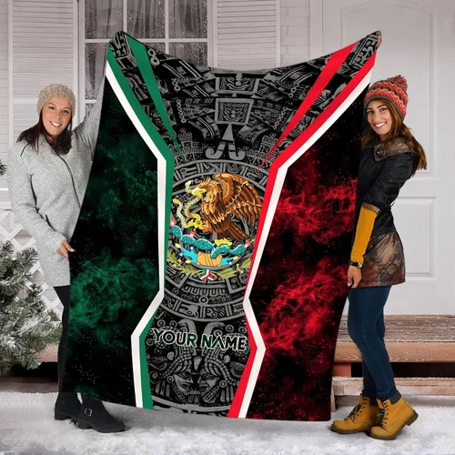 Vista 10 de Manta de México personalizada con nombre para hombres y mujeres, manta personalizada con bandera de México, manta de bandera mexicana, regalo