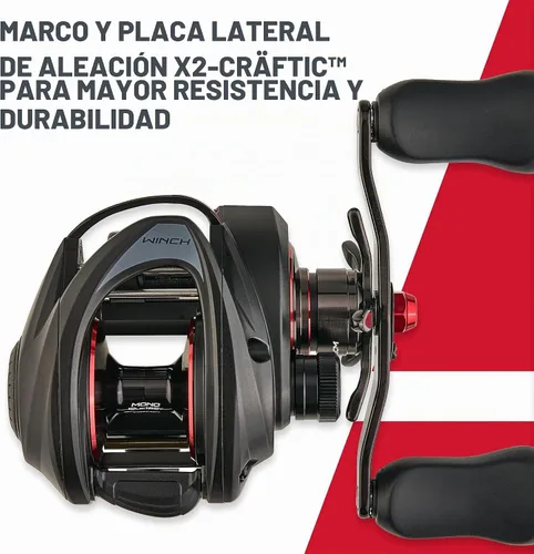 Vista 6 de Abu Garcia Revo Winch - Carrete de pesca de bajo perfil Baitcast