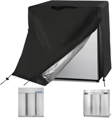 Vista 17 de Cubierta para refrigerador Guisong, impermeable y a prueba de polvo, protectora para congeladores verticales, adecuada para la mayoría de mini