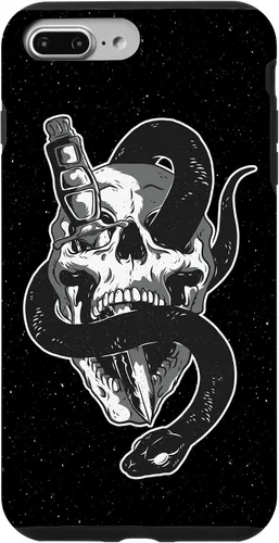 Vista 9 de iPhone 15 Skull Graphic Goth Gifts Pretty Gothic Funda básica para teléfono celular