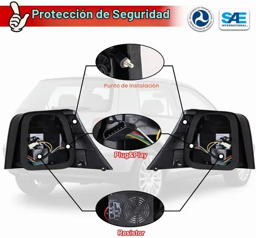 Vista 6 de Nixon Offroad Luces traseras para VW Golf MK4 / GTI 1999-2004