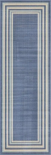 Vista 21 de Unique Loom Lotus Collection - Alfombra de área - Guyana (2' x 3' 1" Rectángulo, Azul/Azul Claro)