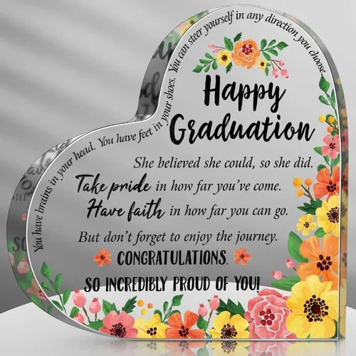 Vista 10 de Jetec Regalos de acrílico inspiradores de graduación para mujeres, ella, versículos cristianos de la Biblia 2026, regalos religiosos, decoración