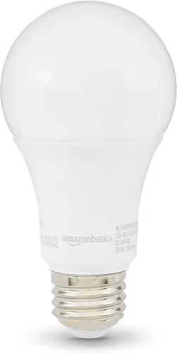 Vista 2 de Amazon Basics Bombillas LED A19 equivalentes a 100 W, color blanco suave (2700 K), eficiencia energética de 15 W, no regulable, vida útil de 10.000