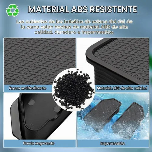 Vista 3 de Shademax Ajuste personalizado para cubiertas de bolsillo de estaca 2014-2018 GMC Sierra 1500 Chevy Silverado 1500/2500/2500HD/3500 Funda para cama