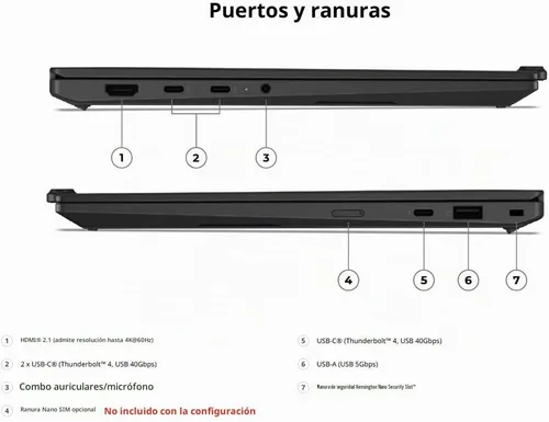 Vista 3 de Lenovo ThinkPad X1 Carbon Gen 14 Aura Edition w Core Ultra 7 365, 14” Touch