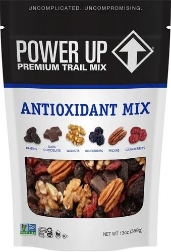 Vista 11 de Power Up Mega Omega Trail Mix Gourmet Nut - Bolsa de mezcla de frutos secos, 14 onzas