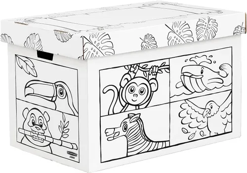 Vista 3 de Bankers Box Color en caja de juguetes de animales