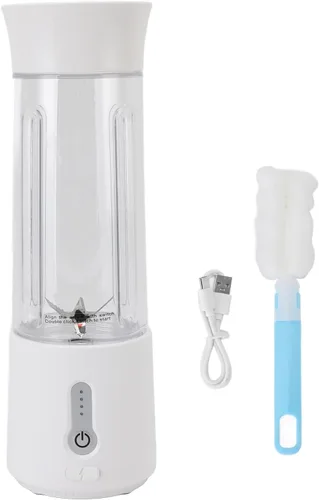 Vista 6 de Portable Mini Blender USB Rechargeable, Efficient, 6 Blades for Shakes on the Go, 500 Ml Capacity