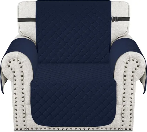 Vista 27 de XINEAGE Funda para Sillón Reclinable Resistente al Agua, Fundas Antideslizantes para Silla Reclinable con Bolsillos, Fundas Acolchadas Gruesas