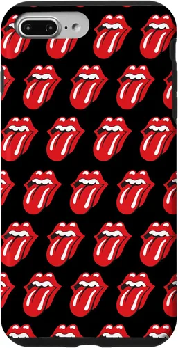Vista 12 de Rolling Stones Classic Tongue Logo Repeat - Carcasa para iPhone 17, color negro