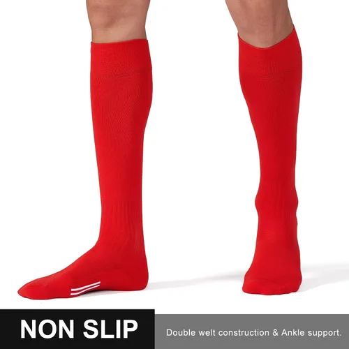 Vista 4 de FITRELL Paquete de 23 calcetines de fútbol para jóvenes, niños y adultos, calcetines de béisbol y softbol para hombres, mujeres, niños y niñas