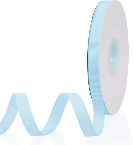 Vista 16 de Cinta de grogrén de doble cara de color liso azul bebé de 1-1/2 pulgadas x 50 yardas para envolver regalos, bodas, fiestas, manualidades, lazos