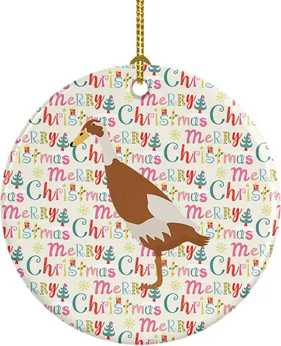 Vista 118 de Caroline's Treasures Adorno de cerámica de avestruz común para árbol de Navidad, decoración colgante para el hogar, Navidad, vacaciones, fiesta
