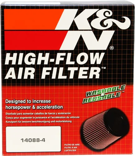 Vista 4 de K&N Filtro de aire del motor: Aumenta la potencia y la aceleración, lavable, Premium, Filtro de aire de repuesto para automóvil: compatible