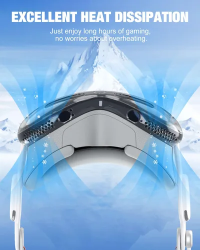 Vista 6 de MoKo Protective Cover Compatible with Vision Pro, Clear One-Piece TPU Case for Vision Pro VR Headset 2024 Accessories, Shockproof, Slim Fit