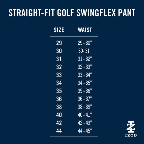 Vista 7 de IZOD Pantalones de golf Swingflex de corte recto sin pinzas para hombre