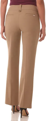 Vista 3 de Rekucci - Pantalón de vestir ligeramente acampanados, elásticos y de efecto adelgazante para mujer, Straight, 18