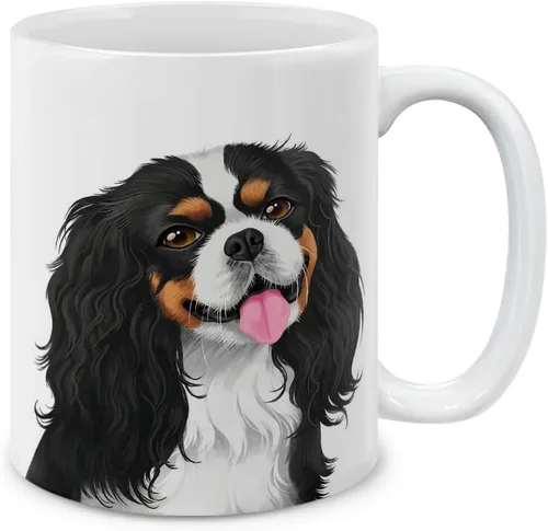 Vista 8 de MUGBREW Taza de cerámica con diseño de bichon frisé, taza para café o té, 325 ml