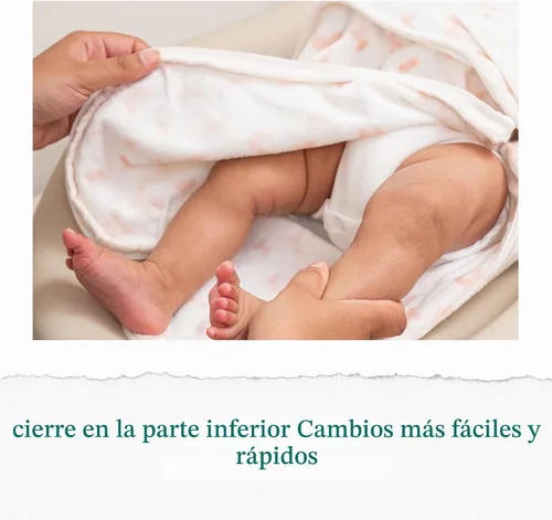 Vista 4 de aden + anais Essentials - Manta de envolver fácil de cambiar rápidamente con cremallera inferior, manta de punto de algodón para recién nacidos, TOG