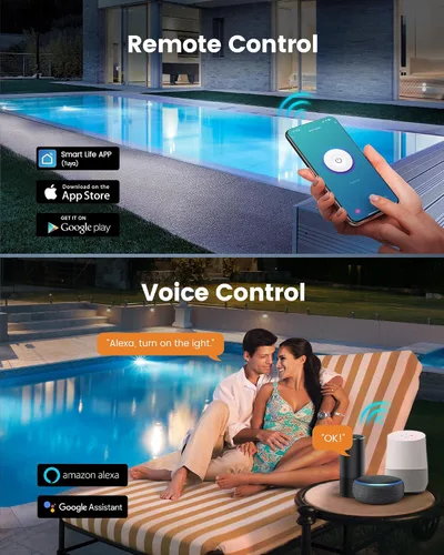 Vista 4 de SURAIELEC Temporizador WiFi para Piscina, 40 AMP 120V 2HP, Temporizador Inteligente para Interior y Exterior de Alta Resistencia para Bomba