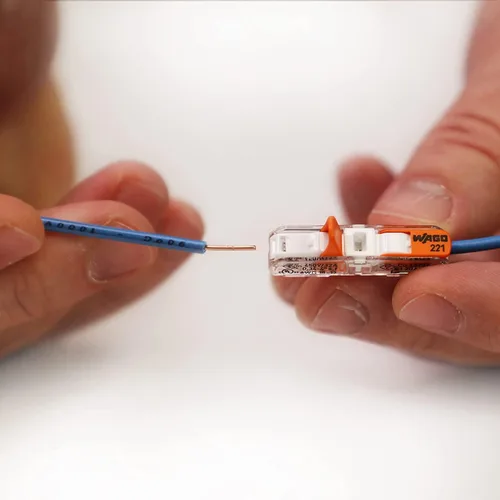 Vista 3 de WAGO 221-2401 Tuercas de palanca compactas para empalme de conectores de cable en línea con estuche 12 piezas