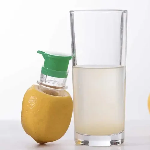 Vista 7 de Exprimidor de limón con tapa de rosca, exprimidor manual de 4 piezas con filtro, exprimidor de cítricos portátil para limón/lima/naranja, exprimidor