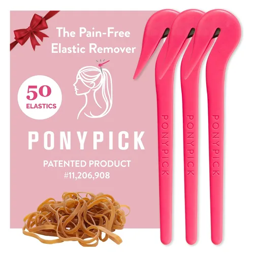 Vista 8 de THE PONY PICK - Herramienta de corte de bandas elásticas para el cabello, fácil de usar, sin dolor, sin daños en el cabello, herramienta de corte