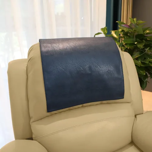 Vista 7 de Funda Antideslizante para Reposacabezas de Fundas de Muebles, Protector de Reposacabezas de Piel Sintética para Silla Reclinable, Funda Protectora