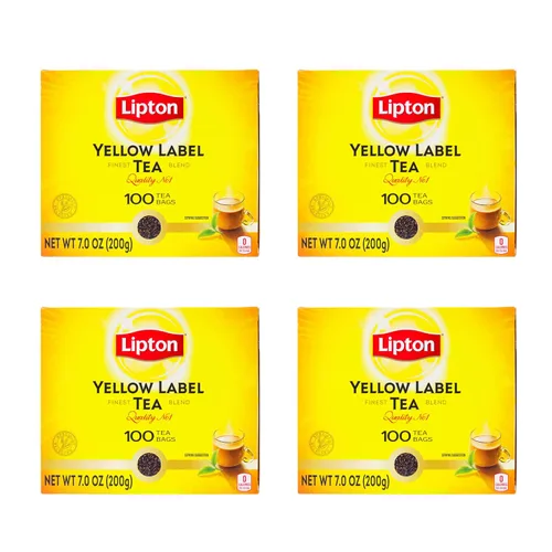 Vista 10 de Lipton Yellow Label International Blend Bolsas de té Lipton Té negro Calidad premium 7.05 oz (paquete de 1)