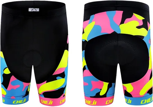 Vista 4 de Ateid Big Girls Cycling Jersey Set Short Sleeve with 3D Padded Shorts
