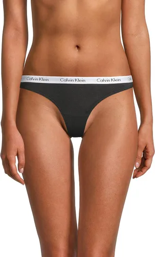 Vista 2 de Calvin Klein - Carousel Tanga de algodón con logo para mujer