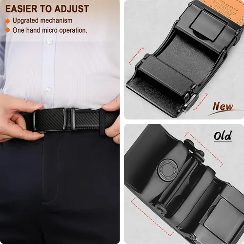 Vista 4 de BULLIANT Hebillas de cinturón para cinturones de trinquete para hombre Ancho 1 38