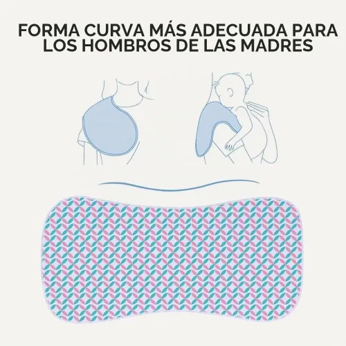 Vista 3 de Paquete de 6 paños de algodón para eructos extra absorbentes y suaves para bebés niños y niñas