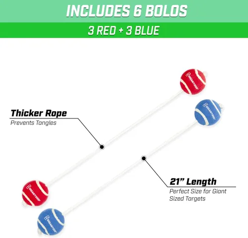 Vista 4 de GoSports Juego de lanzamiento de escalera prémium para exteriores con 6 bolos, estuche de transporte de viaje y rastreadores de puntuación, elige
