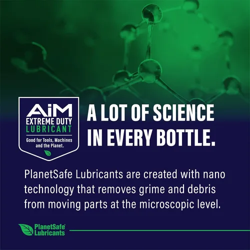 Vista 4 de Planet Safe AIM - Lubricante de servicio extremo, 1 onza, fabricado en los Estados Unidos, no tóxico, inodoro, multiusos para el hogar, garaje