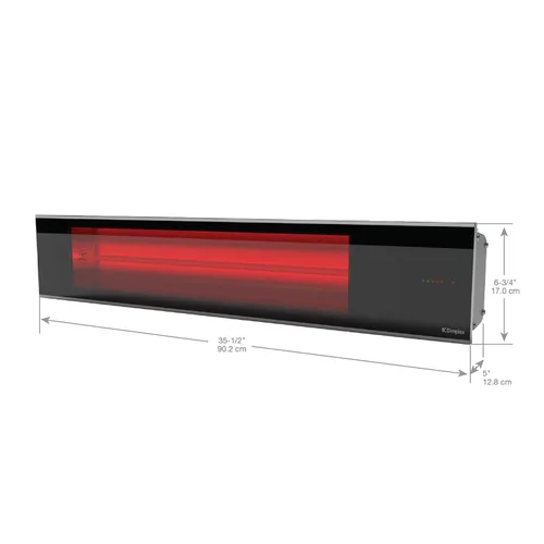 Vista 6 de Dimplex - Calentador de patio infrarrojo, resistente a la intemperie, negro, 1800 W - Calentador radiante premium para interiores y exteriores