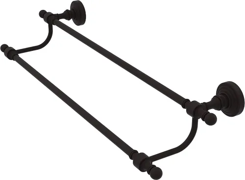 Vista 7 de Allied Brass RW-72/18 Retro Wave Collection - Toallero doble de 18 pulgadas, color negro mate
