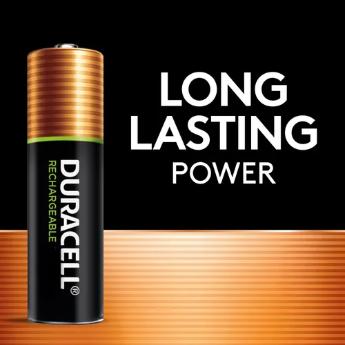 Vista 5 de Duracell Baterías recargables AA de 2500 mAh, 6 unidades (paquete de 1), batería doble A para energía duradera, batería precargada multiusos