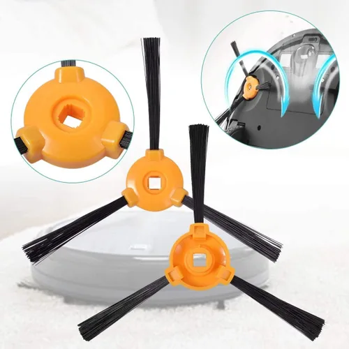 Vista 3 de BTFilter piezas de repuesto 12 paquetes cepillos laterales para ECOVACS DEEBOT 11S piezas de repuesto N79 DEEBOT N79S DN620 DN622 robots robóticos