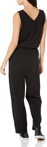 Vista 2 de Calvin Klein womens Designer Logo Jumpsuit Romper WDrawstring