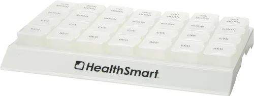 Vista 6 de HealthSmart Organizador semanal de pastillas 3 veces al día, organizador de medicamentos para mañana, mediodía, noche y noche, organizador