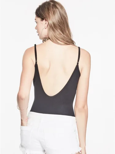 Vista 2 de A X ARMANI EXCHANGE - Body sin mangas para mujer, negro azabache a, L, Negro